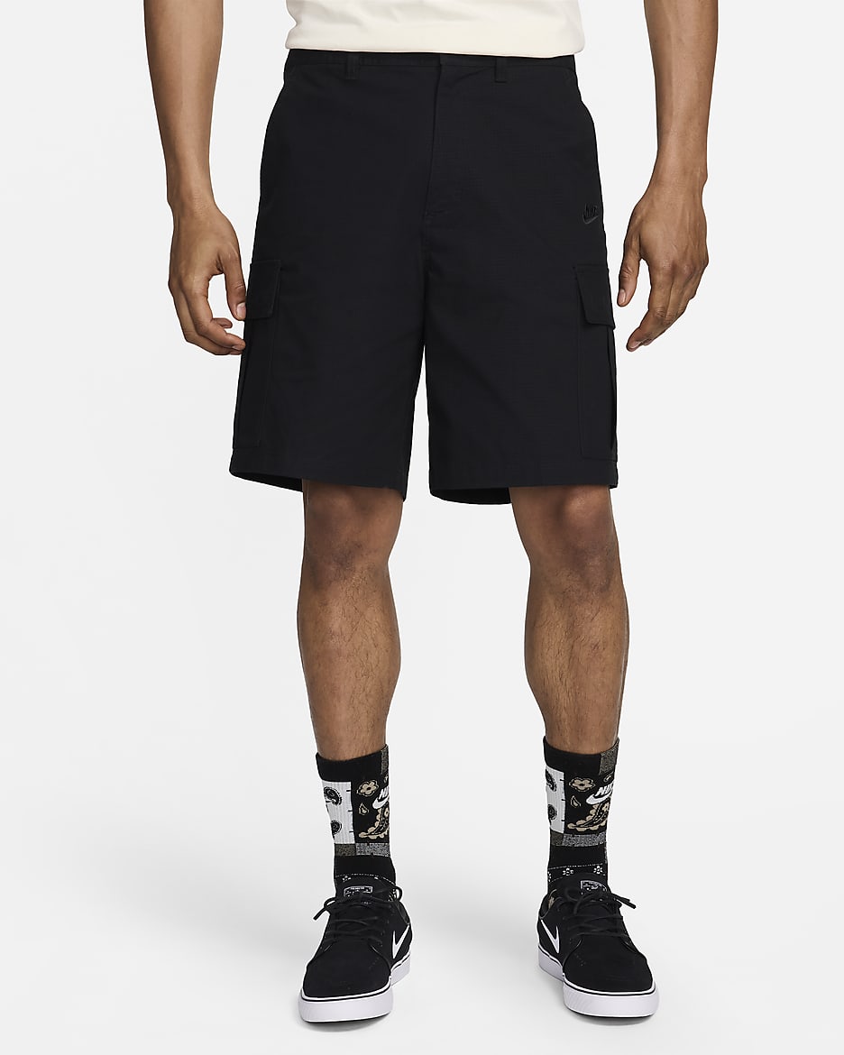 Nike woven shorts in black best sale